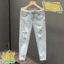 クロップドパンツ 9分丈 メンズ パンツ デニム 9分 デニムパンツ スーパーストレッチデニムクロップド 九分丈 ストレッチ ストレッチパンツ ボトムス ジーンズ ジーパン デニムパンツ ジョガーパンツ スリム 細身 RaogtCYU