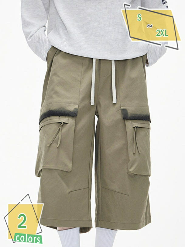 Cargo Pants - 1000円OFFクーポン 7分丈 クロップドパンツ メンズ カーゴパンツ 夏用 7分丈 ストレッチ 七分丈 メンズハーフズボン 7部丈 ひざ下 カーゴ メンズファッション RaogtCYU