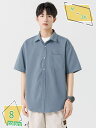 500円OFFクーポン メンズ シャツ 夏服 袖 通気性 ワイシャツ 大きいサイズ ビジネス カジュアル ゆったり おしゃれ 夏用 軽い 柔らかい かっこいい ストライプ柄 シンプル オシャレ 開襟シャツ かっこいい 仕事 農作業 登山 RaogtCYU
