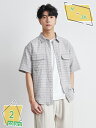 777円OFFクーポン チェック柄 シャツ メンズ カジュアルシャツ 半袖 おしゃれ 夏物 ビジネス 胸ポケット おしゃれ 夏服 夏 通勤 通学 薄手 軽量 部屋着 ルームウェア 20代 30代 40代 ファッション 通気性 涼しい RaogtCYU
