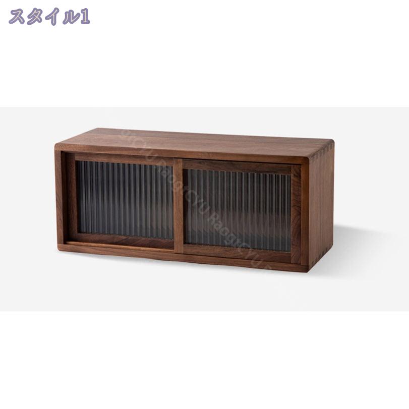 2000円OFFクーポン 食器棚 ミニ食器棚 透明扉 収納キャビネット 木製 一暮らし用 食器収納棚 台所収納 おしゃれ 防塵 防湿 レンジボード 調味料 鍋 お箸 お椀 キッチン収納 家庭用 コンパクト 収納便利 レンジ台 キッチンラック 完成品 RaogtCYU [2]