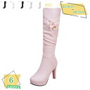 ロングブーツ 厚底 レディース靴 黒 ハイヒール 6cmヒール 痛くない 脚長効果 歩きやすい ジョッキーブーツ 長靴 冬 ロング丈 サイドジッパー付き 履きやすい シンプル 大人 デート 暖かい 美脚 大きいサイズ カジュアル RaogtCYU