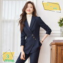 1600円OFFクーポン レディース パンツスーツ 2点セット ジャケット ズボン 上下セット 事務服 春 秋 ファッション フォーマル ビジネス オフィス 通勤 卒業式 面接 カジュアル シンプル ストレートパンツ ブレザー 入園式 セットアップ 上品 RaogtCYU
