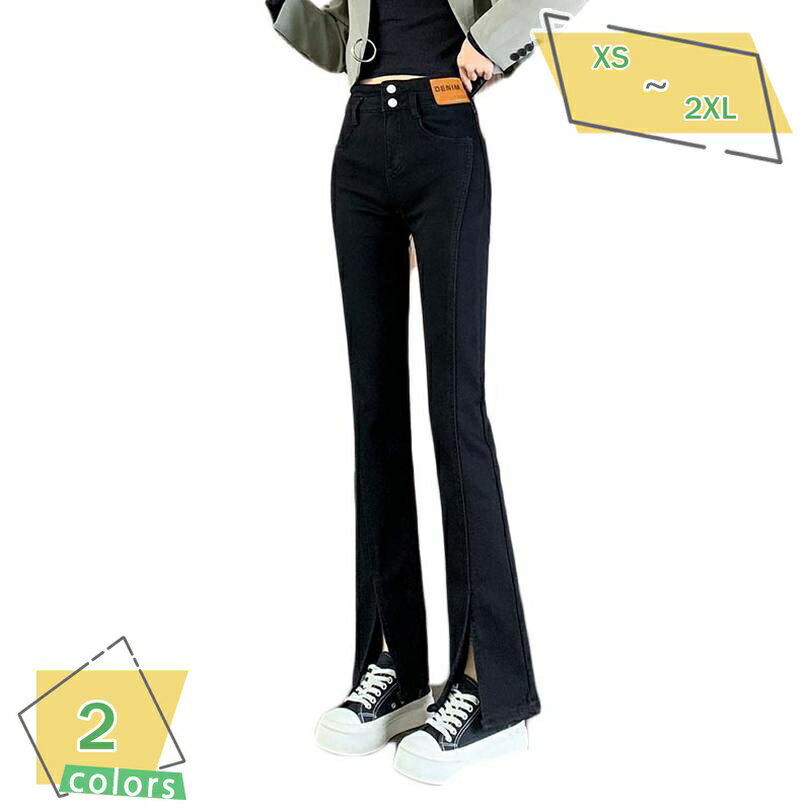 300円OFFクーポン スリットフレアーパンツ フレアパンツ ストレッチ レディース レディースファッション お洒落 リバーシブル ロングコートジャケットアウタ...