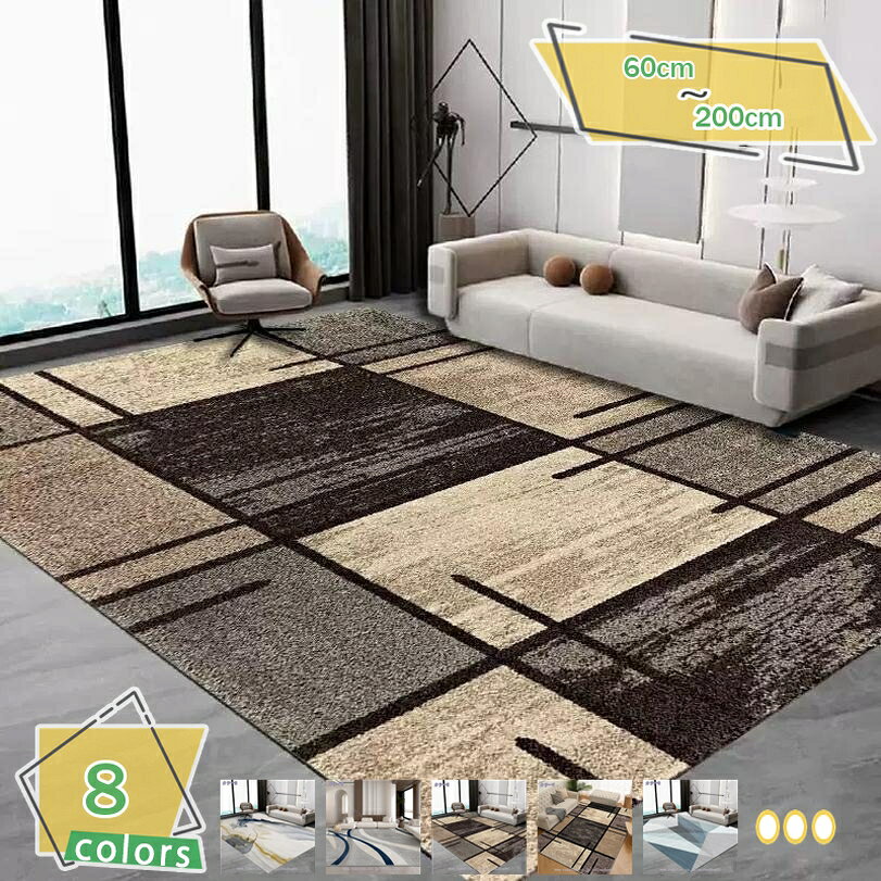 3D ラグ ラグマット ラグカーペット 洗える 滑り止め付 低反発 西海岸 絨毯 マット 北欧 幾何学模様 カーペット おしゃれ 円形 四角 ウォッシャブル 折り畳み可能ン 洗えるラグ 玄関マット 新生活 春用 引っ越し RaogtCYU