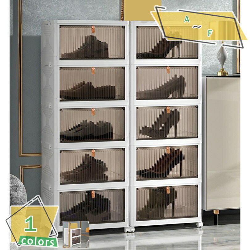 収納箱 収納ボックスキャビ 折りたたみ式 ホイール付き 多層式積み重ね可能 衣装ケース 大容量 高荷重..