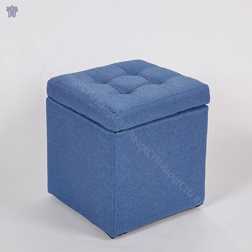 オットマン スツール 収納 無地 足置き チェア 30×30×35cm 綿麻製 オットマン ストレージチェア ボックススツール フットスツール キューブボックス 座椅子 腰掛けイス ソファチェアー リビング 玄関 寝室に適用 省スペース RaogtCYU [3]