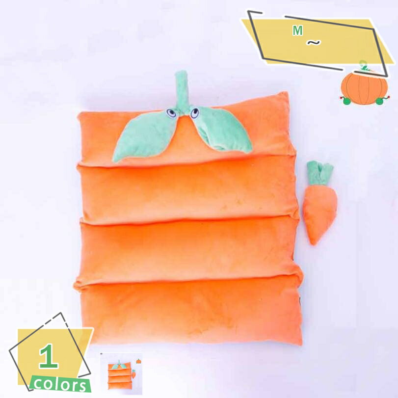 ペットマット かぼちゃ型 洗える ペットクッション かわいい 寒さ対策 子犬 犬 イヌ 猫 ねこ ネコ いぬ マット 暖かい 保温防寒 ペットベッド 猫ベッド ふわふわ ぐっすり眠る 丸洗い ペット用品 オレンジ RaogtCYU