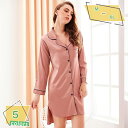 500円OFFクーポン セクシー ランジェリー シャツ風 パジャマ ルームウェア ネグリジェ 半袖 通気 保温 保湿 スキンタッチ 快適 柔らかい 肌に優しい ...