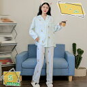 500円OFFクーポン パジャマ レディース 長袖 ルームウェア 上下セット 部屋着 春夏 前開き 寝巻き 着心地良い ホームウェア 部屋着 柔らか おしゃれ ...