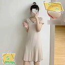 760円OFFクーポン ネグリジェ レディース ロングワンピース ワンピースパジャマ 半袖 大きいサイズ タイトスカート 授乳服 無地 冷え対策 吸汗速乾 通気...