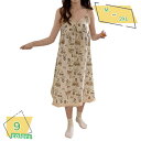 1000円OFFクーポン ネグリジェ 姫系 夏用 ロングワンピース パジャマ カジュアル ネグリジェ シンプル vネック 部屋着 ロングワンピース 母の日 プル...