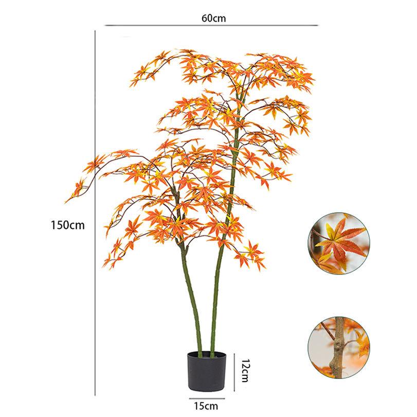 サイバーショップ01の1600円OFFクーポン 紅葉 フェイクグリーン 大型 人工観葉植物 屋内 オフィス 鉢植え 観葉植物 水やり不要 虫害の心配なし 用 フェイクグリーン 観覧植物 人工観葉樹 観葉植物 観葉植物フェイク大型 人工観葉植物 フェイクグリーン 大型 観葉植物 RaogtCYU｜アングル3