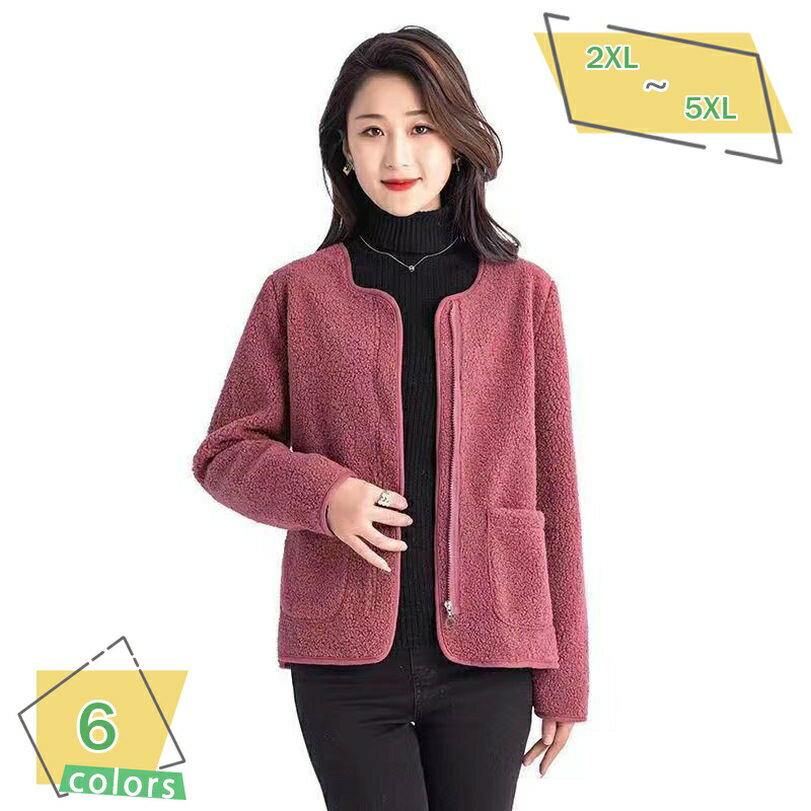 もこもこ ボアブルゾン レディース ドロップショルダー ゆったり 暖かい フリース ボアジャケット 防寒着 秋冬 ボアコート カジュアル 可愛い アウター ノーカラー 普段着 通学 通勤 韓国ファッション 可愛い フリースジャケット RaogtCYU