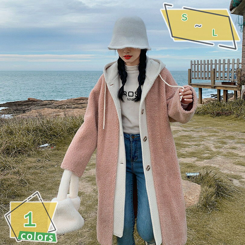 ボアジャケット レディース ボアコート ボアブルゾン コート ロング丈 韓国風 アウター 秋冬 フリースジャケット ブルゾン フライトジャケット 冬服 ロング丈コート 防寒 カジュアル 冬 ゆったり可愛い もこもこ 防寒着 RaogtCYU