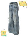 1000円OFFクーポン デニム ワイドパンツ メンズ ダメージ ワイドデニム ジーンズ ストレート ダメージデニム ジーンズ Gパン ゆったり 長ズボン カジュアル RaogtCYU
