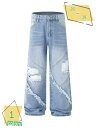 760円OFFクーポン ダメージクラッシュ ジーンズ デニム クラッシュデニムパンツ バギーパンツ ストレート ゆったり ストリート系 メンズファッション RaogtCYU