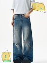 777円OFFクーポン ルーズストレート ジーンズ メンズ ゆったり ワイド ジーンズ ジーパン ストリート系 デニム ロングバギーパンツ ジーパン Gパン かっこいい RaogtCYU
