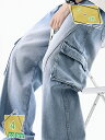 1600円OFFクーポン カーゴパンツ メンズ ジーンズ デニムパンツ ワイドパンツ ジーパン 大きいサイズ ウエストゴム ビッグシルエット イージーパンツ カッコイイ おしゃれ RaogtCYU