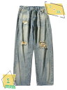 500円OFFクーポン ダメージ デニムパンツ ジーンズ メンズ ビンテージ ロングパンツ デニム 夏 ストレート ジーンズ ジーパン カジュアル キレイめ アメカジ RaogtCYU