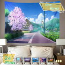 777円OFFクーポン 和風タペストリー 桜 桜花 インテリア 春 おしゃれ 風景 景色 絶景 大判 大きい 癒し 部屋 飾り付け 季節 オンライン飲み会 背景...