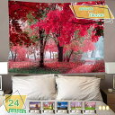 1000円OFFクーポン 自然風景タペストリー 紫の花海と富士山 おしゃれ壁掛け インテリア モダン 壁飾り ホーム装飾 多機能 新居祝い 母の日ギフト 布ポス...