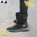 スノーブーツ メンズ スノーシューズ 黒 ウィンターブーツ 暖かい裏起毛 超軽量 冬用ブーツ 防水 防滑 防寒ブーツ 冬靴 防寒シューズ 綿靴 雪靴 冬物 あっ...