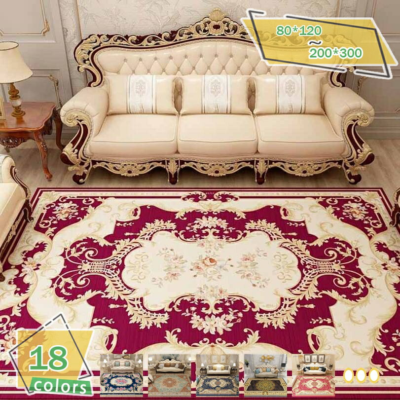 1000円OFFクーポン ラグ ラグマット カーペット マット 洗える ペルシャ風 長方形 北欧 ヴィンテージ風 オシャレ ペルシャ風 ペルシャ ペルシャ絨毯風 花柄 アンティーク風 かわいい 室内マット 滑り止め付き オールシーズン RaogtCYU