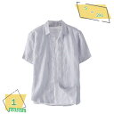チャイナシャツ 綿麻シャツ リネン メンズ トップス Tシャツ 半袖 開襟 シャツ チャイナ服 中華服 武術服 太極拳服 唐装 漢服 無地シャツ ゆったり カジ...