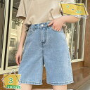 レディース デニム ショートパンツ 薄手 夏 短パン 美脚 脚長 可愛い ハーフパンツ 女性用 半ズボン レディース 短パン ワイドパンツ 大きいサイズ ジーンズ ショート丈 ゆったり カジュアル 5分丈 ボトムス ウエストゴム RaogtCYU