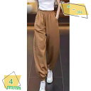 ワイドパンツ ロングパンツ スポーツパンツ レディース ゴム ズボン ボトムス 着痩せ 楽ちん夏 ワークパンツ 大きいサイズ 薄手 ヒップホップ カジュアル 体型カバー 無地 実用性 ストレートパンツ 涼しい RaogtCYU