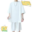 ジャージ メンズ 上下セット 半袖 tシャツ セットアップ メンズ ジャージ おおきいサイズ ショートパンツ 2点セット tシャツ ハーフパンツ カジュアル ス...