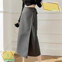 500円OFFクーポン ラップ タイトスカート レディース リボン スリット ラップスカート ミモレ丈スカート ロングスカート ロング丈 ひざ丈 ひざ下 きれいめ ミモレスカート 無地 大きいサイズ ハイウエスト Aライン フレアスカート 着痩せ 体型カバー シルエット RaogtCYU