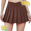 1000円OFFクーポン テニススカート クロスウエスト レディース スコート インナーパンツ付き 伸縮性 速乾 柔らかい ハイウエスト ウエストゴム カラバリ豊富 ゴルフスカート プリーツスカート アクティブスカート スポーツスカート スコート RaogtCYU