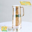 300円OFFクーポン 透明ジャグ 耐冷耐熱 フルーツティー 業務対応 母の日 新生活 高ホウ素ガラス 冷水容器 ステンレスフィルター 洗浄可 水出し茶 フルー...