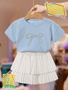 1000円OFFクーポン 子供服 セットアップ 夏 女の子 おしゃれ 2点セット 上下セット パーティー 発表会 イベント 誕生日 スカートセット キッズ 半袖...