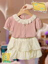 777円OFFクーポン 子供服 女の子 セットアップ おしゃれ 夏服 スカートセット キッズ 誕生日 結婚式 呼ばれ 発表会 上下セット 半袖Tシャツ ショート...