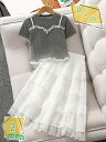 1000円OFFクーポン 子供服 セットアップ 夏 女の子 おしゃれ 2点セット 上下セット パーティー 発表会 イベント 誕生日 スカートセット キッズ 半袖...