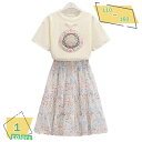 777円OFFクーポン 韓国子供服 女の子 夏服 ファッション 2点セット キッズ セットアップ 半袖トップス スカート カジュアル 上下セット 女の子 セット...