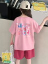 子供服 セットアップ 女の子 夏服 半袖tシャツ キュロットスカート 上下セット キッズ ジャージ ガールズ 服 スウェット スポーツウェア 運動着 カジュアル...