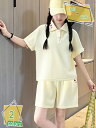 tシャツ 子供服 スポーツウェア スーツ 上下セット ガールズ 女の子 シャツ ショットパンツ ショート丈 ズボン ルームウェア 夏服 半袖スウェット かわいい...