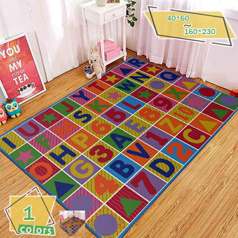 プレイマット 折りたたみ 厚手 防音 床暖房対応 プレイマット 大判 ラグ マット お昼寝 軽量 おしゃれ 可愛い 子供 子供用 洗えるラグ 長方形 リビング 寝室 センターラグ 滑り止め オールシーズン 書斎 西海岸 RaogtCYU