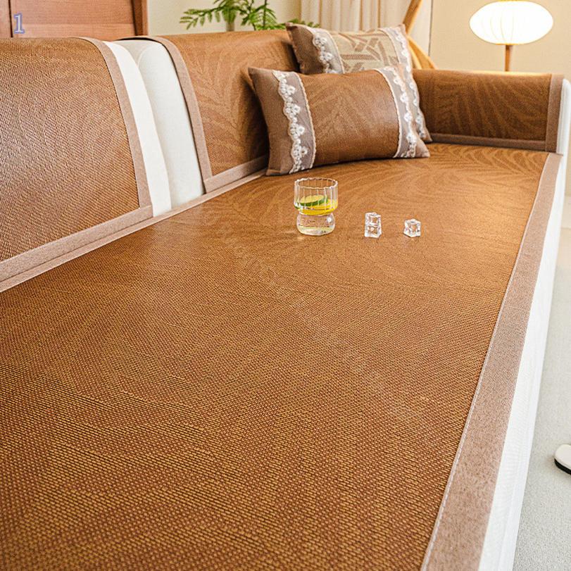 ソファーシーツ 天然 涼み マット クールパッド 多機能 引っ越し 小さい 丈夫 サラサラ 通気性良い ペット可 撥水 癒す系 ロングチェアシート 花柄 肌触り良好 丸洗い可 センター ソファーマット 通年用 抗菌防臭 薄手 吸湿速乾 RaogtCYU [2]