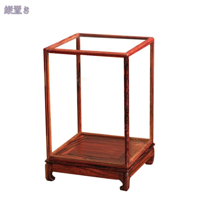 サイバーショップ01のディスプレイケース アンティーク風 透明収納ボックス 実木 アクリルカバー付き 模型・置物・工芸品・アクセサリー・ミニチュア展示用 耐久性 防塵 インテリアアイテム 収納ケース ショーケース RaogtCYU｜アングル2