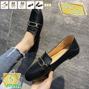 300円OFFクーポン ビット付き パンプス レディース 靴 ローヒール スリッポン ヒール 太ヒール フラット おじ靴 ローファー 大きいサイズ マニッシュ ...