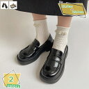 300円OFFクーポン レディース コインローファー ヒール クッション性 防滑 厚底 ローヒール 美脚 通学 入学 卒業 カジュアル デイリー フォーマル ス...