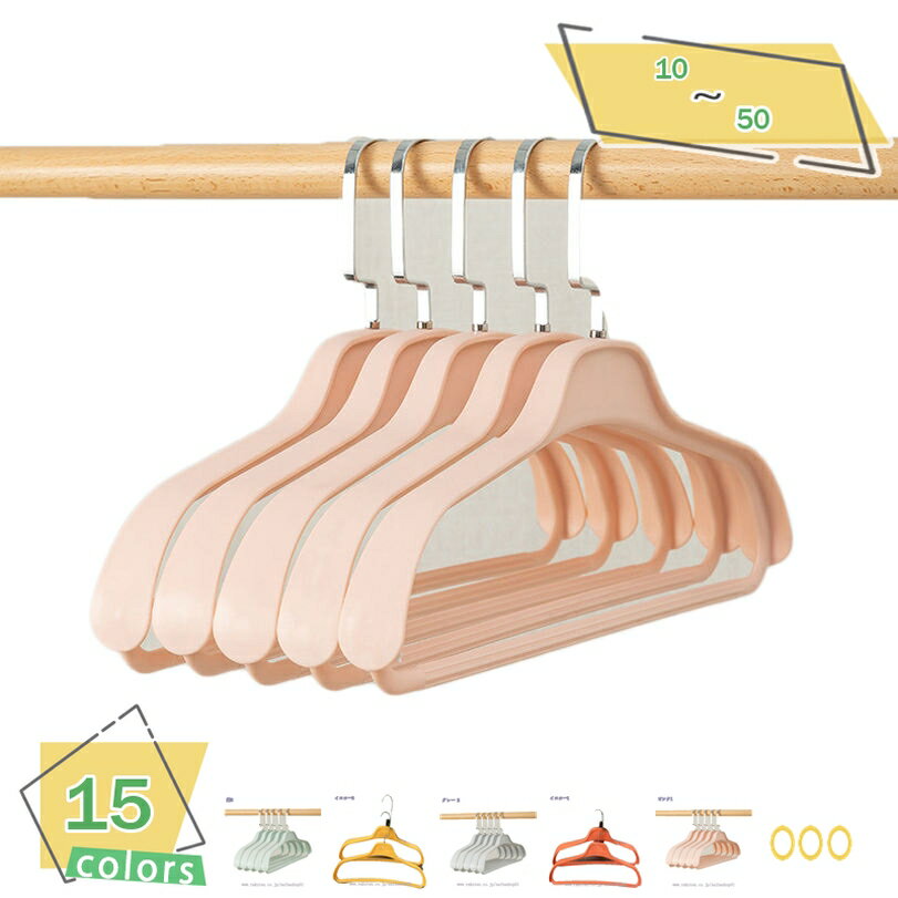 777円OFFクーポン ハンガー ベーシックハンガー 衣類ハンガー洗濯ハンガー 洗濯用品 洋服 すべらないハンガー 頑丈 丈夫 すべり落ちないハンガー 型崩れ防...