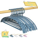 300円OFFクーポン ハンガー 10本組 衣類ハンガー 衣服用ハンガー すべらないハンガー 型崩れ防止 人体ハンガー 物干しハンガー 洗濯物用 省スペース 収...