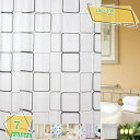 760円OFFクーポン 防カビ加工 お風呂用カーテン 180*180 200*230 ポリエステル繊維 洗濯可 目隠し 半透明 浴室 バスタブ バスカーテン 自...