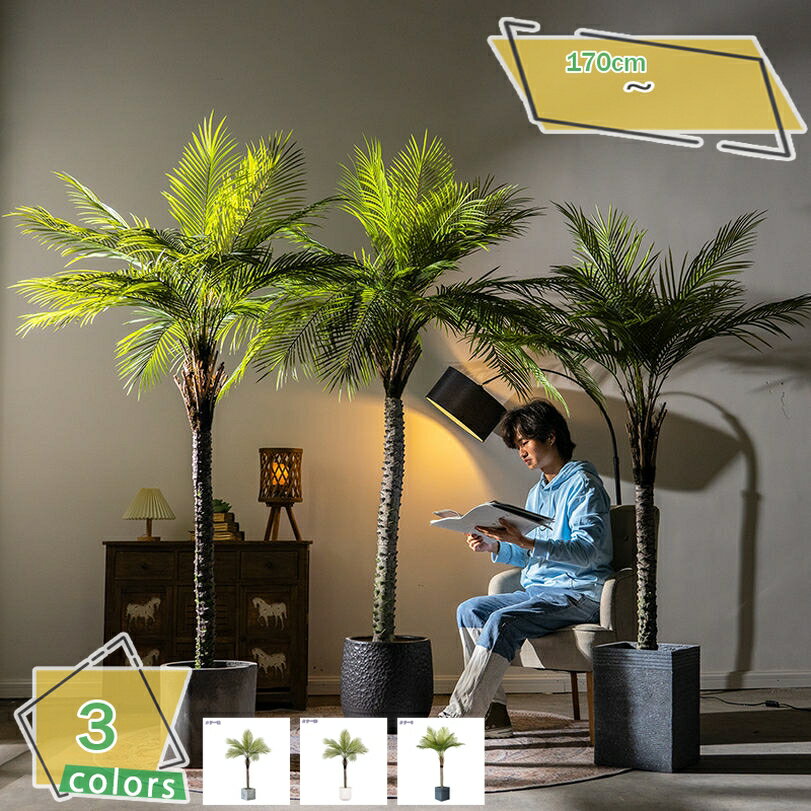 ヤシ系フェイク観葉植物 楽天市場】【取寄品】 フェイクグリーン 光触媒 フェニックス 300cm